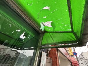 【テント倉庫張替】兵庫県南部の雹被害でお困りのお客様へ